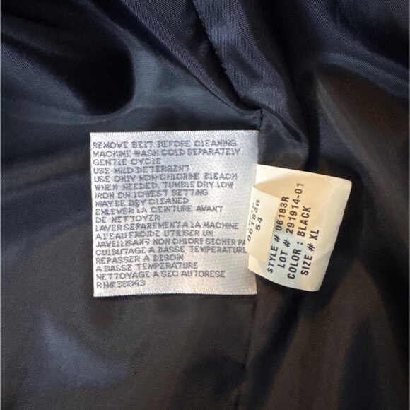 Via Spiga Womens Black Button-Up Coat XL - Picture 5 of 6